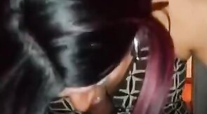 Redhead Mature CD Sucks Cum Out Of BBC