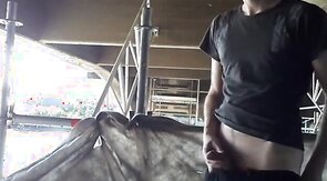 Exhibition Twink on construcion site