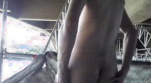 Exhibition Twink on construcion site