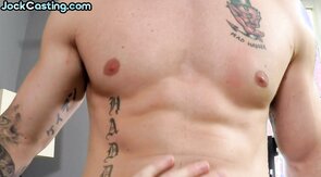 Jock dudes fuck in asshole in doggystyle after kissing