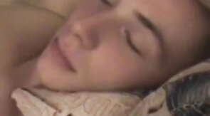 Jerking friends perfect cock while he is out cold