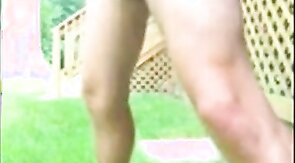 MJB45 Naked Outdoor Wank - this is me