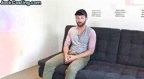 Anal loving stud toys ass and wanks cock after casting