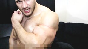 Massive man cums hard