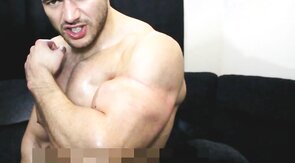Massive man cums hard
