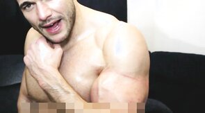 Massive man cums hard