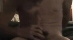 Self sucking twink cums on his face