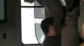 Giving dad a blowjob till he cums