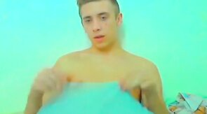 Cute guy shows his body and dick