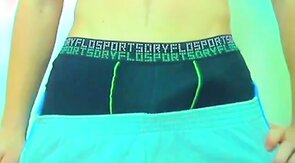 Cute guy shows his body and dick