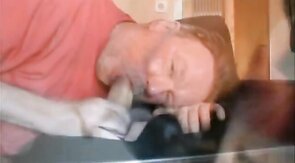 Older swedish man hungdad sucking five swedish dicks