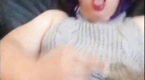 Asian Sissy Jerking off in VKS Sweater