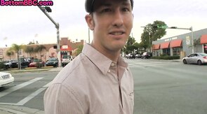 BBC bottom assfucked in public store by amateur IR stud