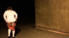 sissy schoolgirl cathy goes outside