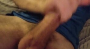 Jerking Off My Thick 20 Year Old Throbbing Cock
