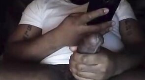 HORNY BLACK DUDE WITH THICK HARD BBC BUSTIN A HUGE NUTT