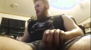 Big Dick Ginger Shoots Out A Massive Load