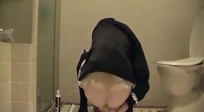 Sissy maid and her dildo