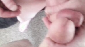 My buddy wanking our cocks together