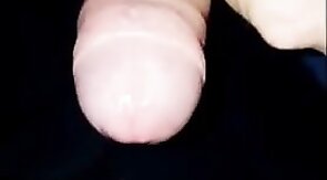 Nice cock edging and explosing no hands creamy cumshot