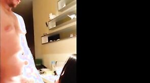 Asian Tranny Swallows White Thug Cum