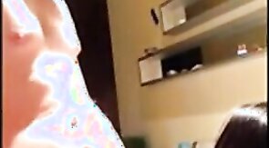 Asian Tranny Swallows White Thug Cum