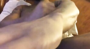 Str8 Black Casual Jerk Off & Cum  BBC