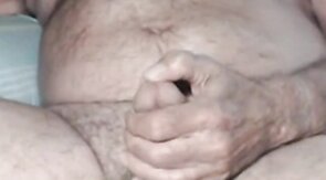 Grandpa is naughty in cam