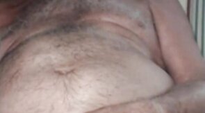 Grandpa is naughty in cam