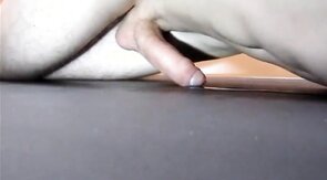 Pushups humping cum closeup