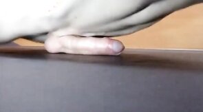 Pushups humping cum closeup