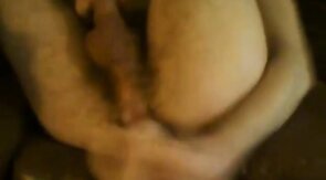 Danish Boy - big dildo in my hairy boy cunt