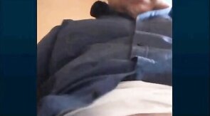 turkish grandpa shows his beautiful cock and balls