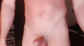 Hot muscular dude jerks off and cums alot