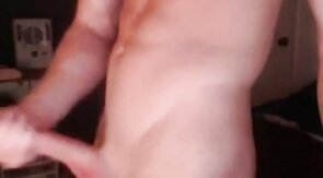 Hot muscular dude jerks off and cums alot