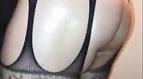 Plugged up, new outfit, sucking random cock like a true slut