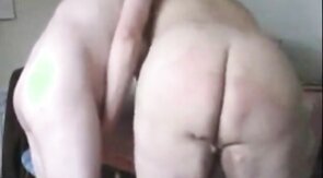 Fat Old Chubby bareback fuck !