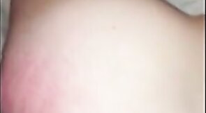 Daddy dick stretching tiny buttonhole to breaking