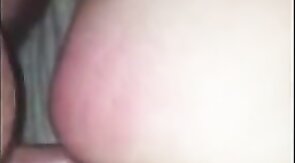 Daddy dick stretching tiny buttonhole to breaking