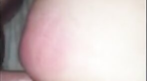 Daddy dick stretching tiny buttonhole to breaking