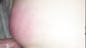 Daddy dick stretching tiny buttonhole to breaking