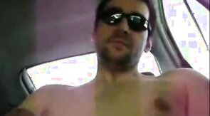Horny Verbal Dude Jerks Off & Cums in Car