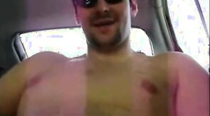 Horny Verbal Dude Jerks Off & Cums in Car