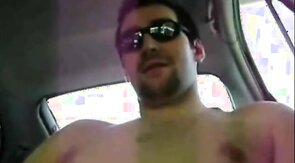 Horny Verbal Dude Jerks Off & Cums in Car
