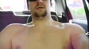 Horny Verbal Dude Jerks Off & Cums in Car