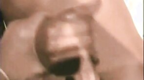 playing with his cock and hands while he