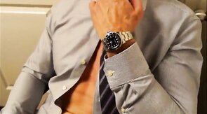 Married Dad Strokes his Big Cock