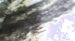 Jacking and cumming on a bridge over the highway