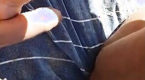 jacking big dicks at the beach