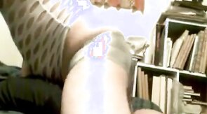 Pillow Humping - in new silver booty shorts